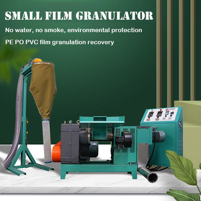 Granulador de plástico de baixa temperatura Reciclagem de filmes de plástico Granulação 11KW pe,po,pvc,eva,ps